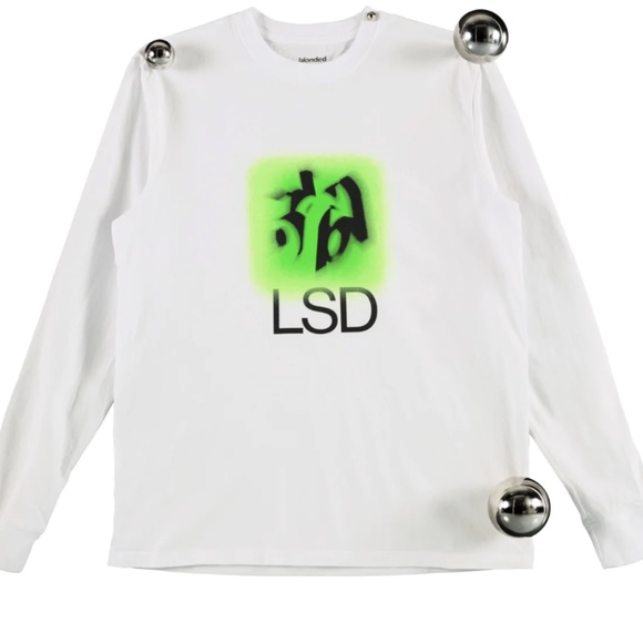 NWOT Blonded-Acid Tab Logo Long Sleeve Tee - Picture 1 of 5